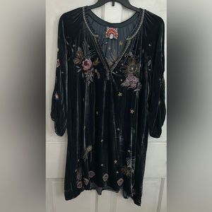 Johnny was Velvet mini dress